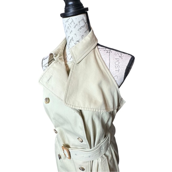 Burberry Michelle Khaki Trench Dress NWT Size UK 12 (US Size 8) - Picture 3 of 9